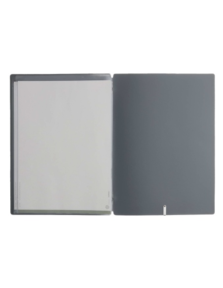 OUTLET - Porta menu 23,2x31,8 cm (A4) etichetta METAL "menu" 2 buste CHEF GRIGIO