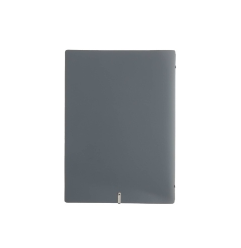 OUTLET - Porta menu 23,2x31,8 cm (A4) etichetta METAL "menu" 2 buste CHEF GRIGIO