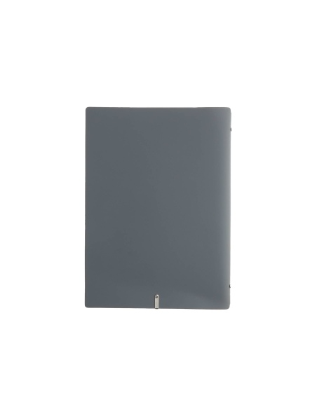 OUTLET - Porta menu 23,2x31,8 cm (A4) etichetta METAL "menu" 2 buste CHEF GRIGIO