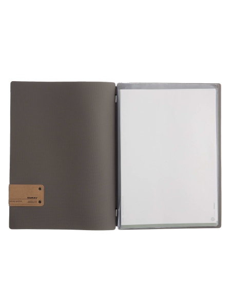 OUTLET - Porta menu 23,2x31,8 cm (A4) etichetta PATCH "menu" 2 buste JUTA GRIGIO 1