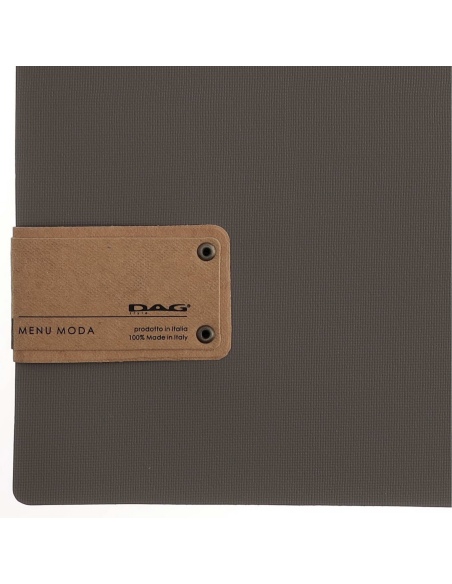 OUTLET - Porta menu 23,2x31,8 cm (A4) etichetta PATCH "menu" 2 buste JUTA GRIGIO 2