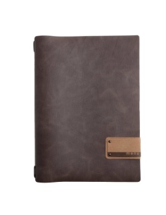 OUTLET - Porta menu 23,2x31,8 cm (A4) etichetta PATCH "menu" 2 buste JUTA GRIGIO 3