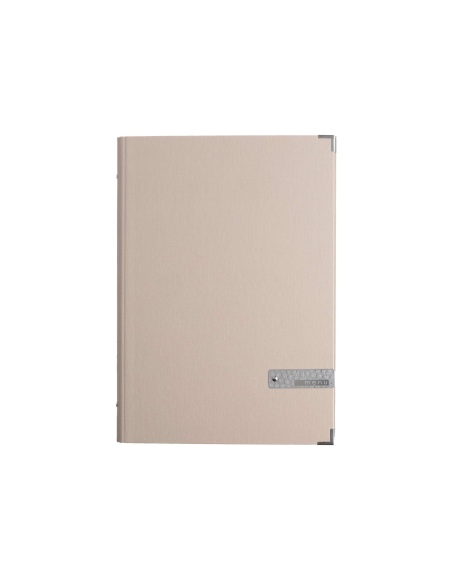 OUTLET - Porta menu A4 etichetta METAL "menu" 2 buste MILANO CREMA
