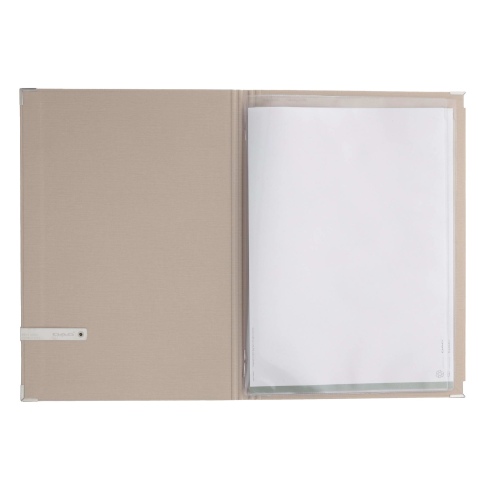 OUTLET - Porta menu A4 etichetta METAL "menu" 2 buste MILANO CREMA