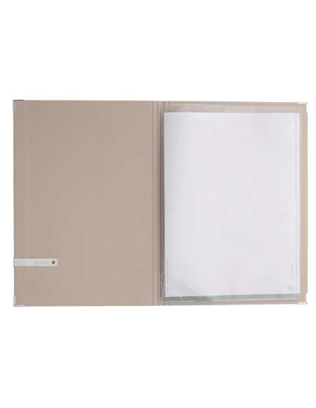 OUTLET - Porta menu A4 etichetta METAL "menu" 2 buste MILANO CREMA