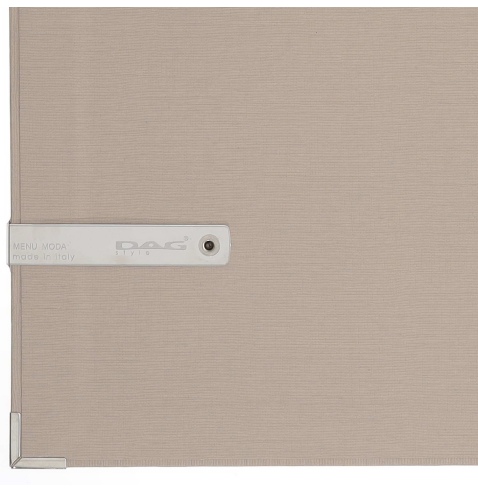 OUTLET - Porta menu A4 etichetta METAL "menu" 2 buste MILANO CREMA