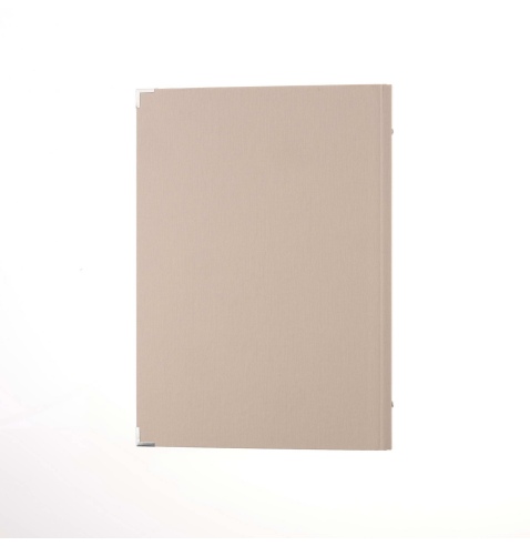 OUTLET - Porta menu A4 etichetta METAL "menu" 2 buste MILANO CREMA