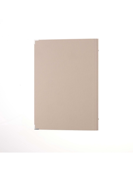 OUTLET - Porta menu A4 etichetta METAL "menu" 2 buste MILANO CREMA