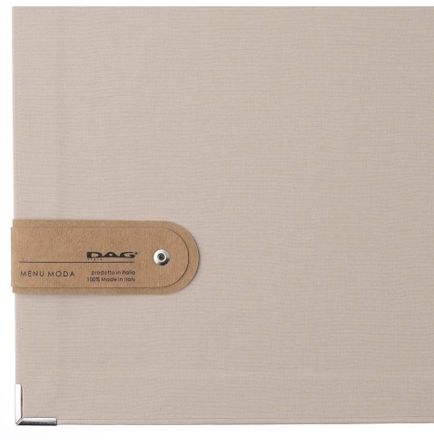 OUTLET - Porta menu A4 etichetta PATCH "menu" 2 buste MILANO CREMA
