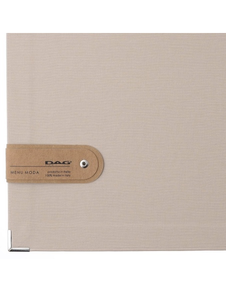 OUTLET - Porta menu A4 etichetta PATCH "menu" 2 buste MILANO CREMA