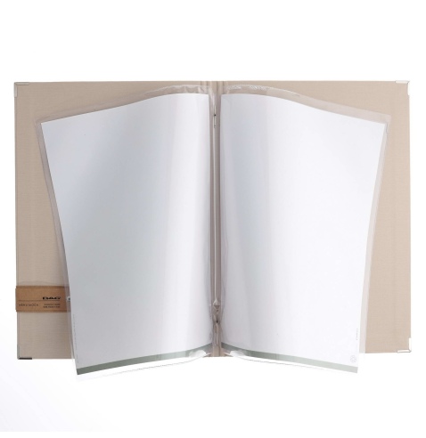 OUTLET - Porta menu A4 etichetta PATCH "menu" 2 buste MILANO CREMA