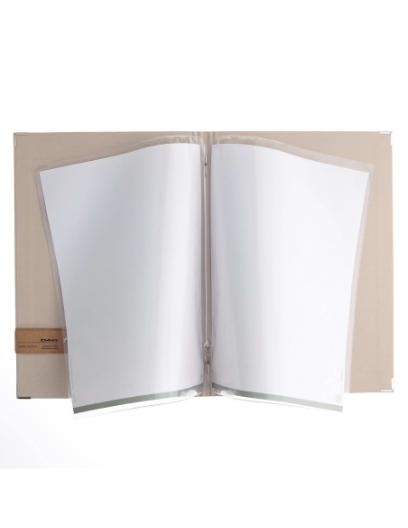 OUTLET - Porta menu A4 etichetta PATCH "menu" 2 buste MILANO CREMA