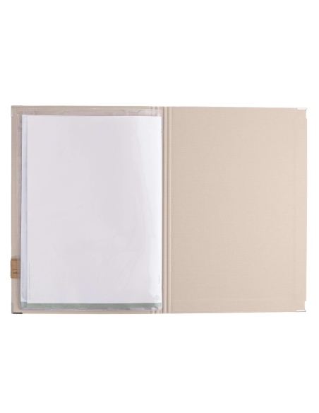 OUTLET - Porta menu A4 etichetta PATCH "menu" 2 buste MILANO CREMA