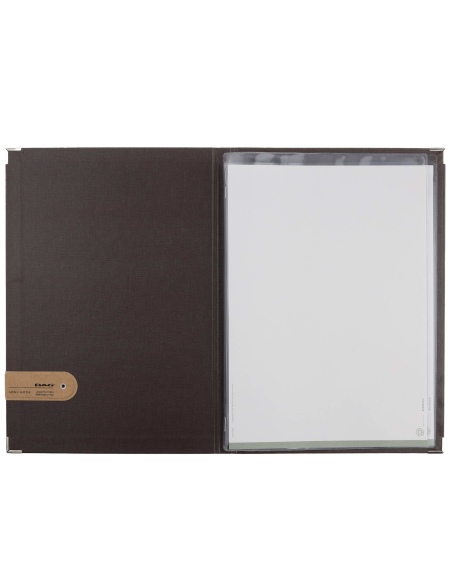 OUTLET - Porta menu A4 etichetta PATCH "menu" 2 buste MILANO CACAO