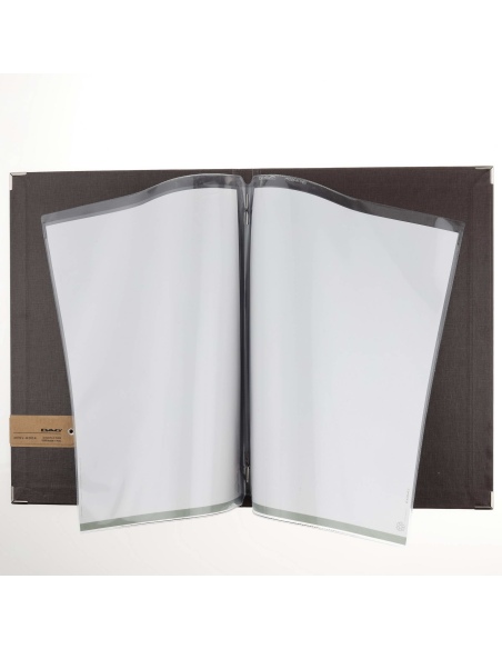 OUTLET - Porta menu A4 etichetta PATCH "menu" 2 buste MILANO CACAO