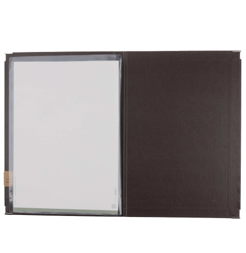 OUTLET - Porta menu A4 etichetta PATCH "menu" 2 buste MILANO CACAO
