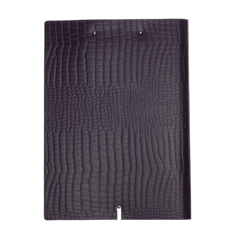 OUTLET - Cartelletta in vera pelle rigenerata - formato A4 - colore VIOLA KROKO