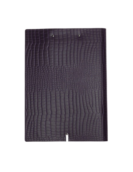 OUTLET - Cartelletta in vera pelle rigenerata - formato A4 - colore VIOLA KROKO