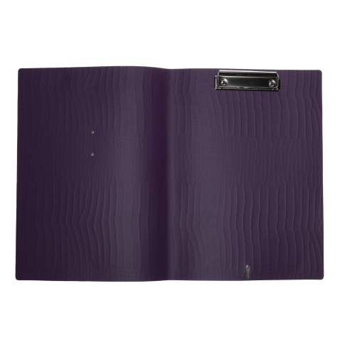 OUTLET - Cartelletta in vera pelle rigenerata - formato A4 - colore VIOLA KROKO