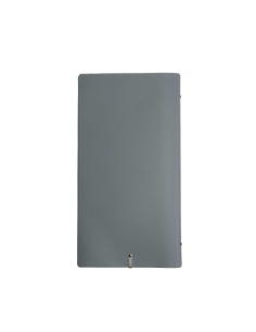 OUTLET - Porta menu in vera pelle rigenerata - formato 17,4x31,8 cm (4RE) - colore grigio - 2 buste 2