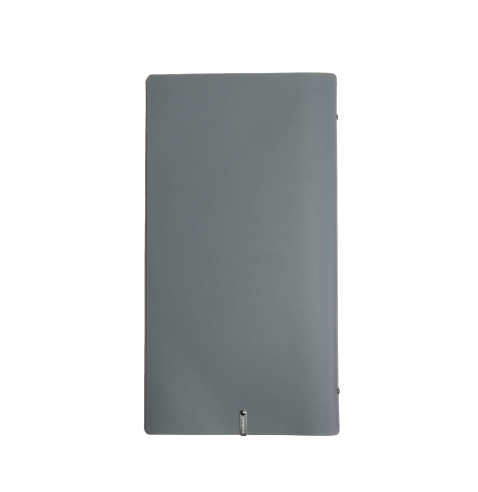 OUTLET - Porta menu in vera pelle rigenerata - formato 17,4x31,8 cm (4RE) - colore grigio - 2 buste