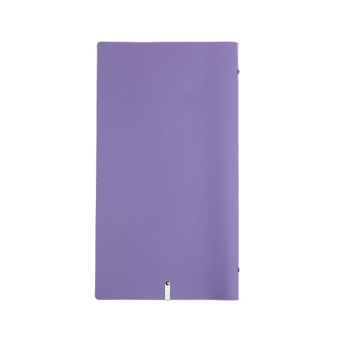 OUTLET - Porta menu in vera pelle rigenerata - formato 17,4x31,8 cm (4RE) - colore lilla - 2 buste