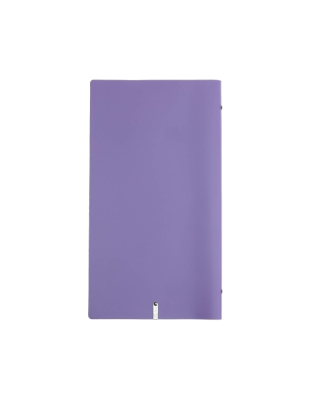 OUTLET - Porta menu in vera pelle rigenerata - formato 17,4x31,8 cm (4RE) - colore lilla - 2 buste