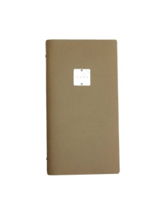 OUTLET - Porta menu in vera pelle rigenerata - formato 17,4x31,8 cm (4RE) - colore naturale - 2 buste