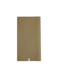 OUTLET - Porta menu in vera pelle rigenerata - formato 17,4x31,8 cm (4RE) - colore naturale - 2 buste 2