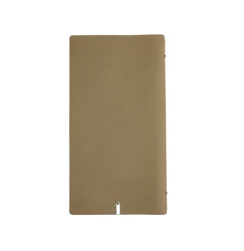 OUTLET - Porta menu in vera pelle rigenerata - formato 17,4x31,8 cm (4RE) - colore naturale - 2 buste