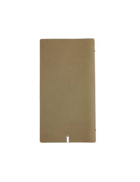 OUTLET - Porta menu in vera pelle rigenerata - formato 17,4x31,8 cm (4RE) - colore naturale - 2 buste