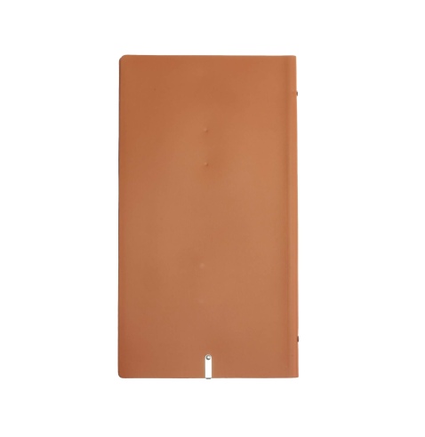 OUTLET - Porta menu in vera pelle rigenerata - formato 17,4x31,8 cm (4RE) - colore arancio - 2 buste - etichetta vini