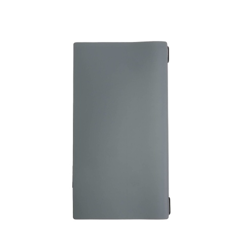 OUTLET - Porta menu in vera pelle rigenerata - formato 17,4x31,8 cm (4RE) - colore grigio - 2 buste