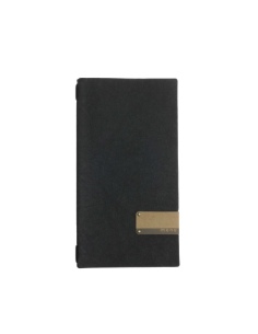 OUTLET - Porta menu in fibra di cellulosa - formato 17,4x31,8 cm (4RE) - colore nero - 2 buste