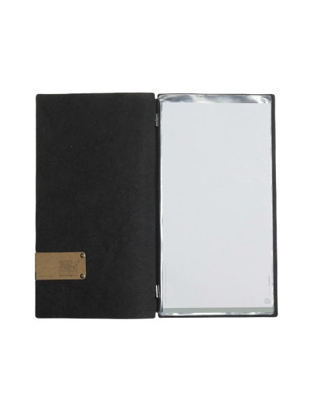 OUTLET - Porta menu in fibra di cellulosa - formato 17,4x31,8 cm (4RE) - colore nero - 2 buste