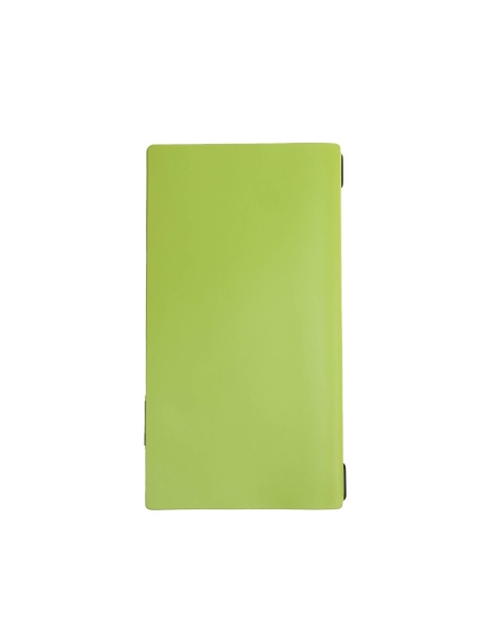 OUTLET - Porta menu in vera pelle rigenerata - formato 17,4x31,8 cm (4RE) - colore verde - 2 buste