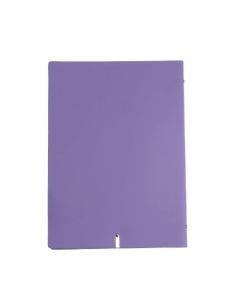 OUTLET - Porta menu in vera pelle rigenerata - formato 23,2x31,8 cm (A4) - colore lilla - 2 buste 2