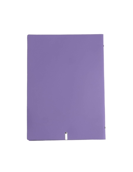 OUTLET - Porta menu in vera pelle rigenerata - formato 23,2x31,8 cm (A4) - colore lilla - 2 buste