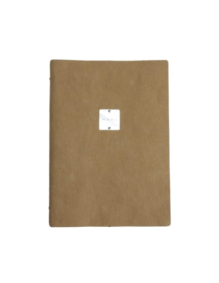 OUTLET - Porta menu in fibra di cellulosa - formato 23,2x31,8 cm (A4) - colore naturale - 2 buste