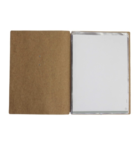 OUTLET - Porta menu in fibra di cellulosa - formato 23,2x31,8 cm (A4) - colore naturale - 2 buste