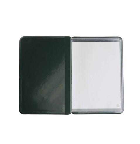 OUTLET - Porta menu in PVC termosaldato - formato GOLFO - colore verde - scritta vini