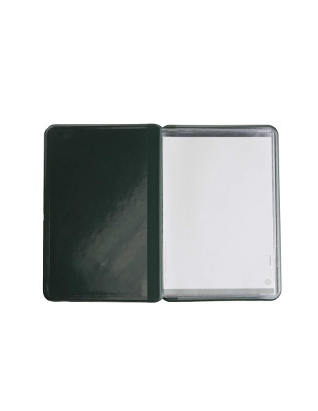 OUTLET - Porta menu in PVC termosaldato - formato GOLFO - colore verde - scritta vini