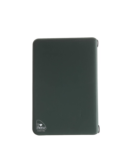 OUTLET - Porta menu in PVC termosaldato - formato GOLFO - colore verde scuro - 6+2 buste