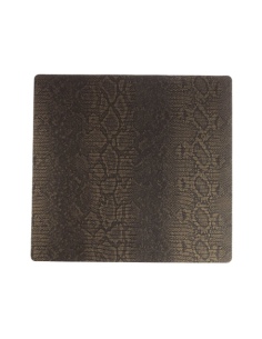 OUTLET - tovaglietta in pelle rigenerata - 32x34 cm - colore gold
