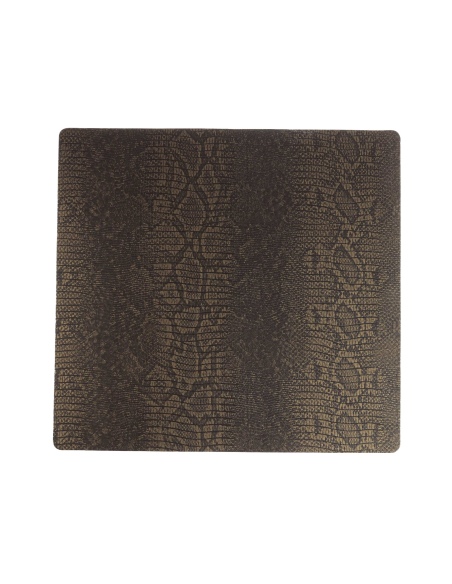 OUTLET - tovaglietta in pelle rigenerata - 32x34 cm - colore gold