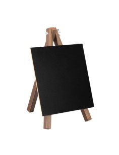OUTLET - lavagna D4 STYLE MIRO' 18X26 cm da tavolo struttura colore MARRONE