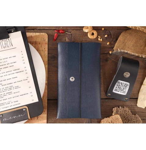 CLUTCH L astuccio CHEF BLU