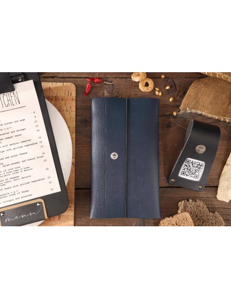 CLUTCH L astuccio CHEF BLU