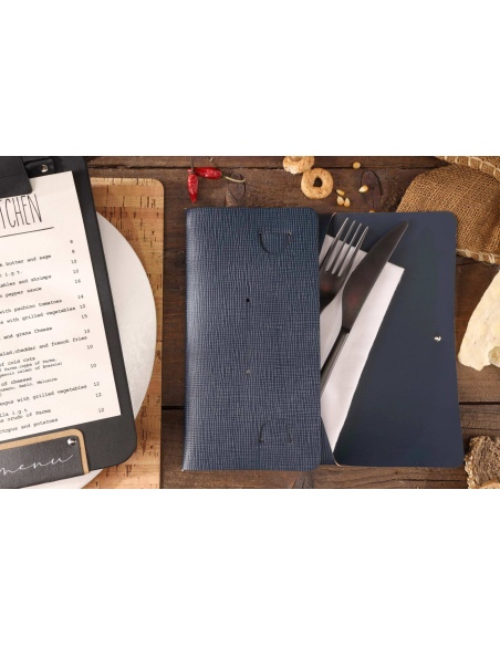 CLUTCH L astuccio CHEF BLU