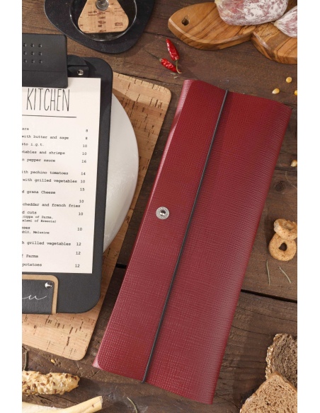 CLUTCH XL astuccio CHEF BORDEAUX